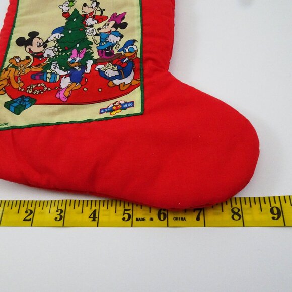 Mickey for Kids Christmas Stocking Disney Pluto Daisy Donald Minnie Goofy Tree - Picture 6 of 6